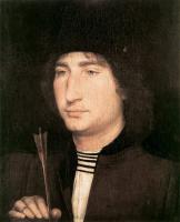 Memling, Hans - Portrait of a Man with an Arrow